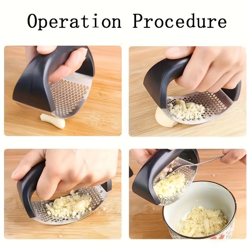 🔥Last Day Buy 1 Get 1 Free $9.99 Each🔥430 Stainless Steel Ring Garlic Press